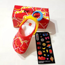 (Style 8)Mcdonald Mini Crocs Sleutelhanger Happy Meal Speelgoed Voltooide Hanger Geschenk Decoratie