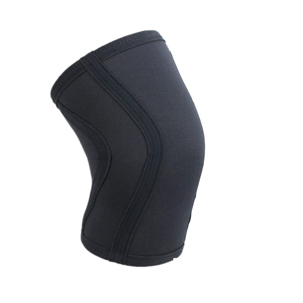 Knee Sleeves One Piece 7mm Compression Neoprene For Squats And Weightlifting Size L Knee Protectors Sports Safety
