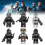 6 Stück Star Wars Clone Troopers Batch Baustein Set Action Mini Figuren Kind 7