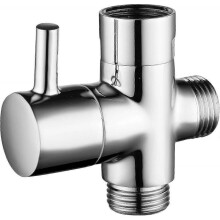 Solid Brass G1/2" 3-Way Shower Valve Hand Shower Universal Fitting Chrome Finish DSF007 Model
