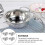 2025 new4PC Universal Pot Lid Knobs - Stainless Steel Kitchen Cookware Handle Replacement 3