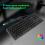 87 Keys Mechanical Gaming Keyboard, Backlit, Black, USB, Ergonomic 3