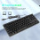 87 Keys Mechanical Gaming Keyboard, Backlit, Black, USB, Ergonomic 11