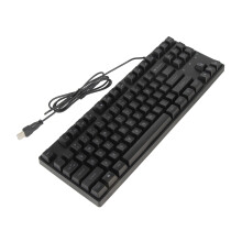 87 Keys Mechanical Gaming Keyboard, Backlit, Black, USB, Ergonomic