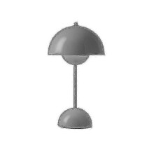 (Dark Grey)Nordic Rechargeable Flower Table Lamp Bedside Desk Lamp Mushroom Bedroom Table Decoration Night Table Lamp Night Lights_m24