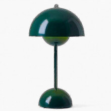 (Green) Nordic Rechargeable Flower Table Lamp Bedside Desk Lamp Mushroom Bedroom Table Decoration Night Table Lamp Night Lights_m24