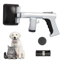 Portable Dog & Cat Waste Collector - Poop Scoop with Bags & Trash Can for Pet Cleanup (Mimenor Design)_JST