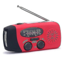Emergency Dynamo Fm Am Wb Weather Radio Solar Hand Crank Radio with 3-led Flashlight 1000 Mah Power Bank_m24