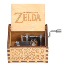 (Legend of Zelda)Retro muziekdoos Carved houten muziekkistje Interessante speelgoed Kerstversiering Verjaardagsgeschenk
