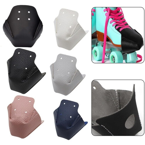 Leather Toe Guards for Inline Skates, 2-Piece Set, Blue, Durable Construction 2