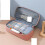 Pencil Case 2-Pack Large Capacity School Stationery Pouch Black Solid Color For Schools 2
