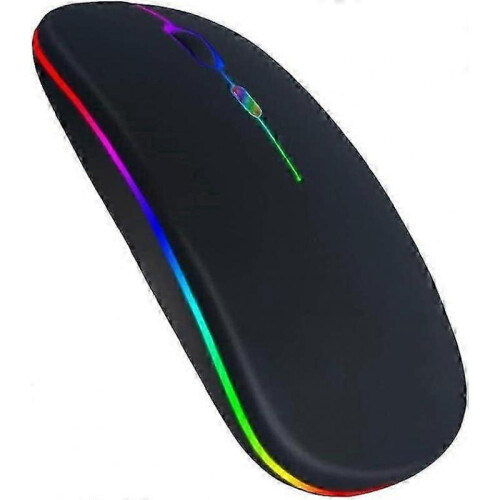 Bluetooth LED Wireless Mouse - Rechargeable Dual-Mode Silent Computer Mouse