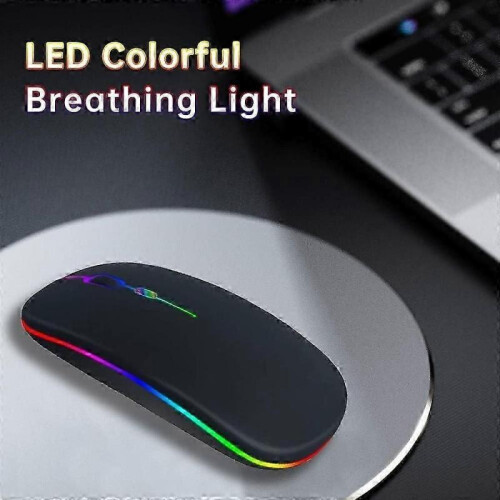 Bluetooth LED Wireless Mouse - Rechargeable Dual-Mode Silent Computer Mouse 2