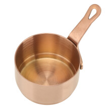 304 Edelstahlsaucenschale mit Griff, Soßentropfgefäß Topf für Dipsoßen, Ketchup, Vorspeisen 100ml Roségold