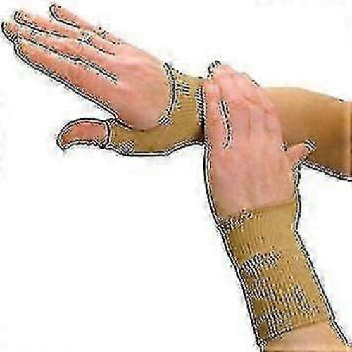 2 Pair Gel Compression Gloves, Thumb Wrist_m24 2