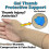 2 Pair Gel Compression Gloves, Thumb Wrist_m24 5
