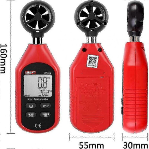 Ut363 Mini Digital Anemometer High Accuracy Wind Measuring Device Handheld Pulser Wind Speed Sensor Anemometer_m24 2