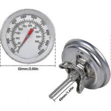 Stainless Steel Barbecue Thermometer - 500C/1000F Analog Oven Thermometer for Pizza Ovens, Grills & Wood-Fired Cooking_DP