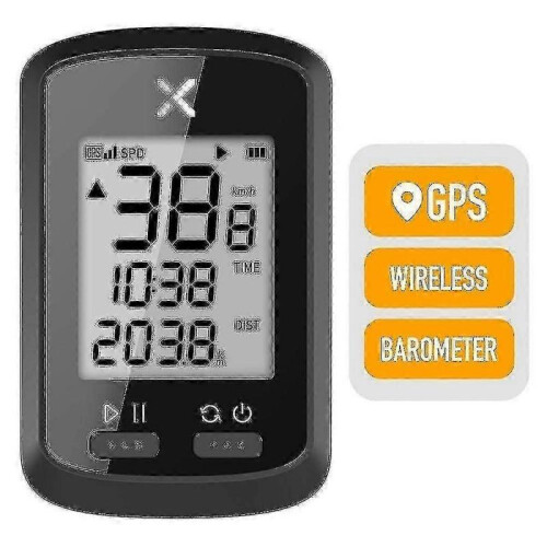 Smart GPS Cycling Computer Wireless - Waterproof Bike Speedometer for Xoss with Multi-Function LCD & Training Modes
