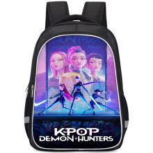 (Style 2,Double Large)Kpop Demon Hunters Cartoon Kinder Rucksack mit Stoßdämpfung für den Schulgebrauch