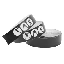 Schlägerkopfband 24mm PU Anti-Kratz Tennis-Schlägerkopf-Schutzaufkleber, Schutzfolie für Sport, 5 m, Schwarz