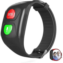SOS GPS Tracker Wristband for Elderly - IP67 Waterproof Emergency Call Smartwatch with Location Alerts_CDA