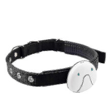 Smart GPS Pet Collar Tracker (White) - Real-Time Location Tracking for Cats & Dogs with Waterproof Design