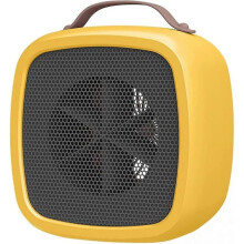 Compact Space Heater with Thermostat - High Output Electric Mini Fan for Home Bedroom Desk Indoor Use