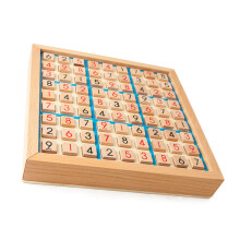 Holz-Mathe-Puzzle-Board Puzzles Logisches Denken Mathe-Brettspiel für Erwachsene Kinder Blau