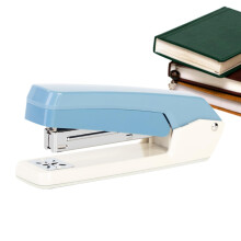 Swivel-Arm Rotary Stapler Long-Arm Anti-Jam Desktop Stapler Blue For School Office Crafting Packaging