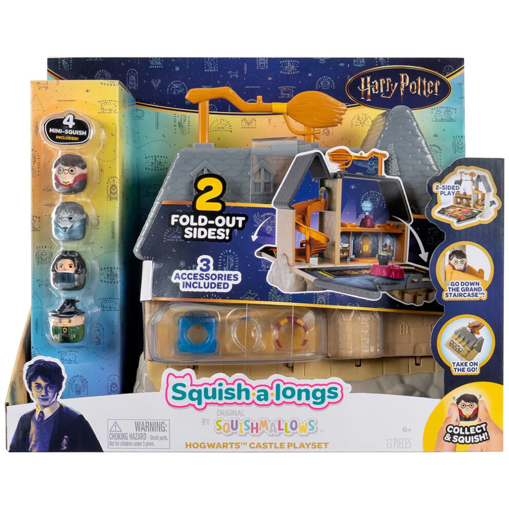 New Squishmallows Squishmallows: Squish-A-Longs - Harry Potter Hogwarts Castle Playset