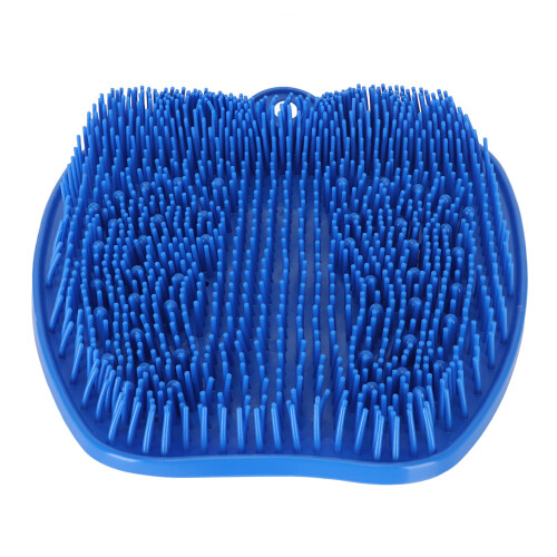 Blauer Silikon-Dusch-Fußschrubber - Antirutsch-Becher 1