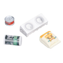 1:12 Puppenhaus-Katzennapf-Set, ungiftig, 41,51,2 cm