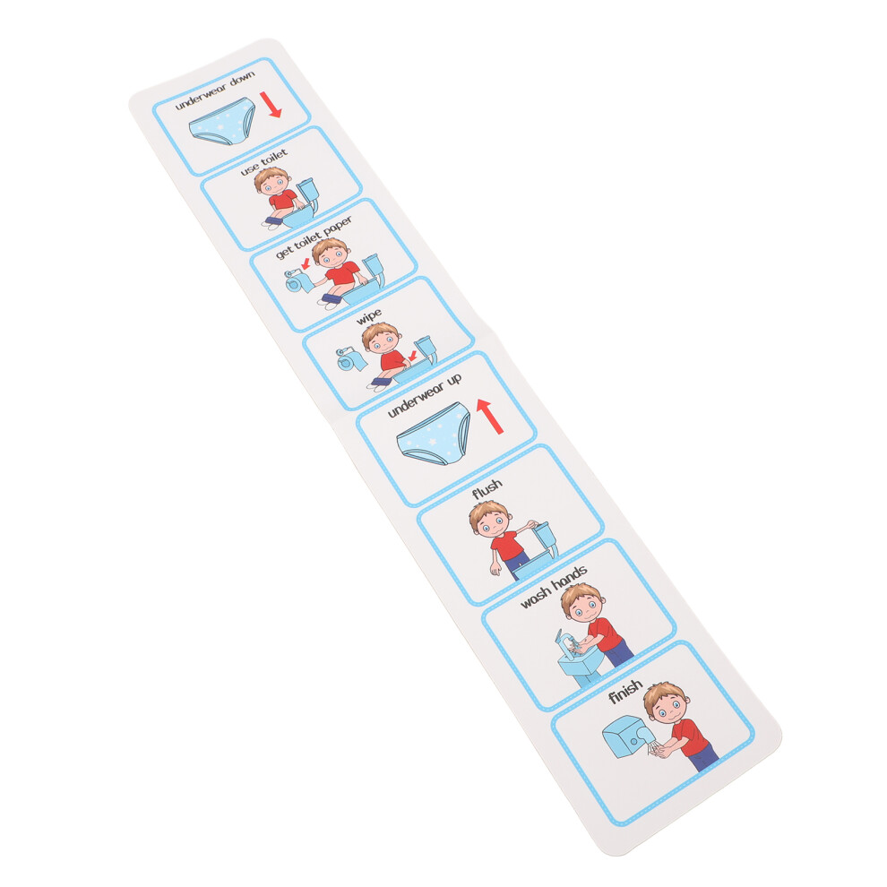 Visual Schedule for Potty Training Independent Living Skills Autism Children