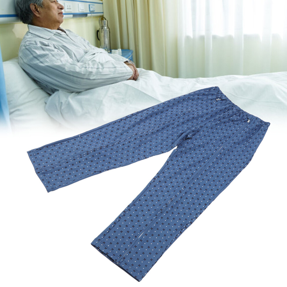 Patient Pants with Side Zipper XL Cotton Post Surgery Disability Bedridden Clothing