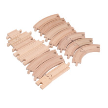 Expandable Wooden Train Track Set for Toddlers DIY Educational Kit
