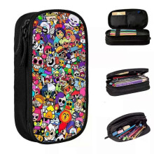 #lor1082 Lovely B-Brawls Game Pencil Case Stationery Bag Pen Box for Student Large Storage Bags Office Zipper Stationery