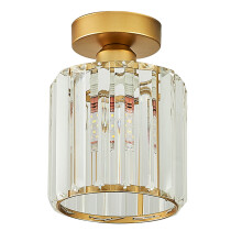 Gold-Kristall-Deckenleuchte E27 5-10 m² 10 cm/13x17 cm