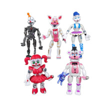 (Sister 5pcs)Set Fnaf Actiefiguur Security Breach Five Nights At Freddys Actie Speelgoedfiguur