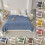 (Blue,100x150cm)Winter Thickened Blanket Double Sided Fluff Plush Double Layer 3d Bed Warm Sofa 3