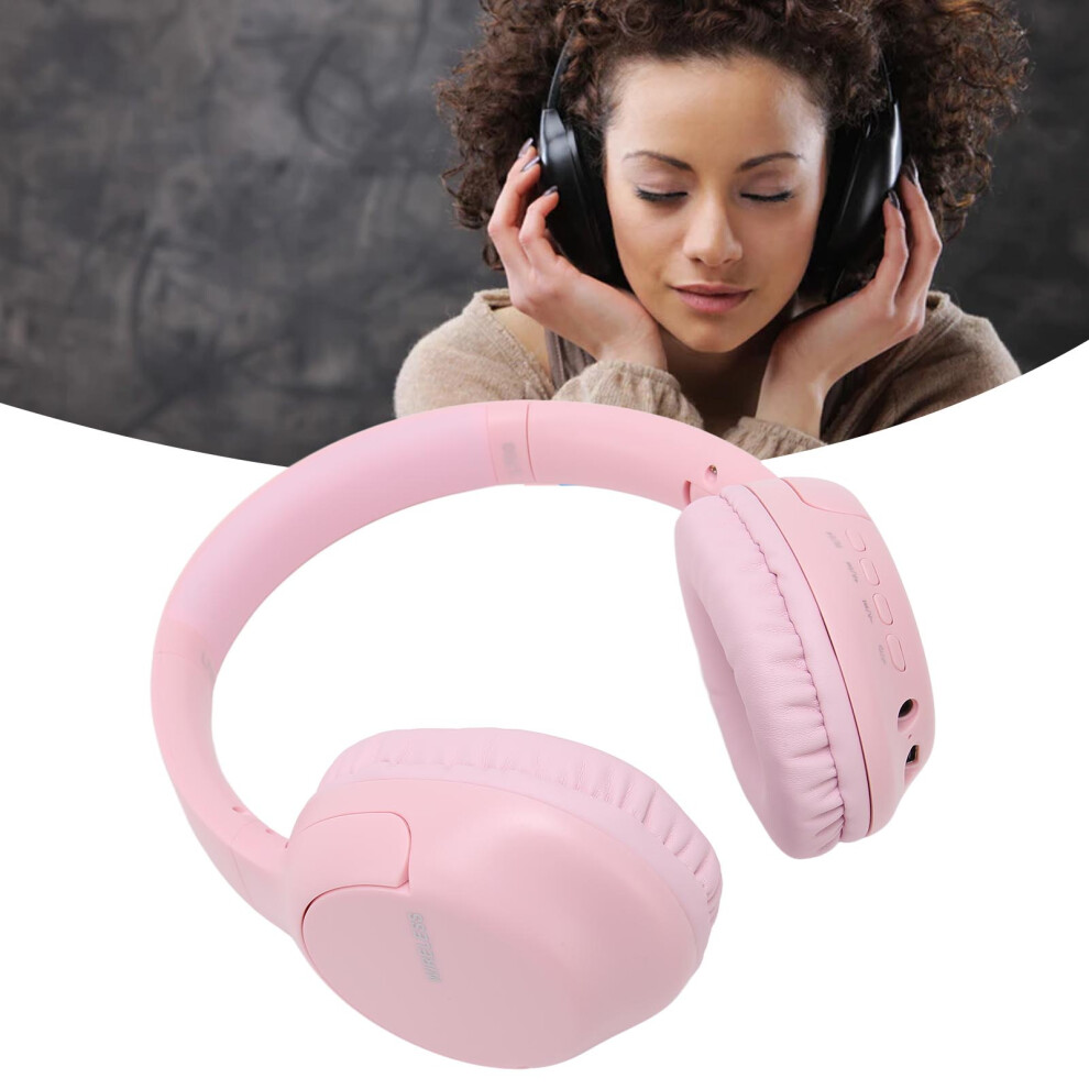 L700 Wireless On-Ear Headphones With Microphone & Memory Card Slot Pink 4261337816702