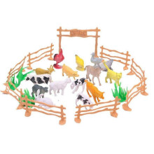 15pcs Educational Simulated Farm Animals Model Toy for Kids Children Toy Playsets