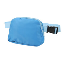 Nylon Bauchtasche mit Reißverschluss, verstellbarer Gürtel, wasserdicht, modische Hüfttasche für Damen und Erwachsene, Blau