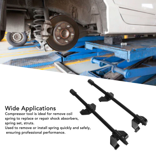 2Pcs High Carbon Steel Coil Spring Compressor for Shock Absorber, Long Welded Tools 2