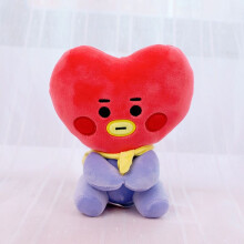 (TATA)Muñeca sentada Kpop Bts Bt21 juguete de peluche para bebé de 20 cm Tata Cooky Chimmy Koya Mang Shooky
