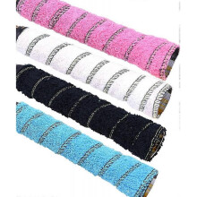 4 pcs Toweling Racket Overgrip, Super Absorbent Cotton Towel, Skid Resist Absorb Sweat Grip Tape, Handles Protection