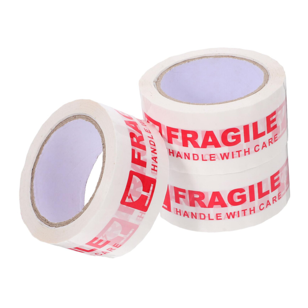 Warning Tape 3 Roll Pack Clear Fragile Opp Packing Tape For Shipping Moving And Pull Around Use 6947110943992