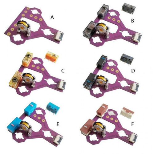 Mouse MicroSwitch Keys Button Board PCBFor Xtrfy M8W Welding Free Gaming Mouse Assembly Mouse Mainboard 2