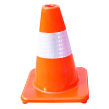 Warning Cone Red Reflective Plastic Traffic Cone Outdoor Collapsible Barricade Park Cone 18-Inch