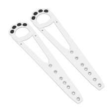 2er Pack Katzentürhalter-Riegel verstellbar weiß 31x7cm